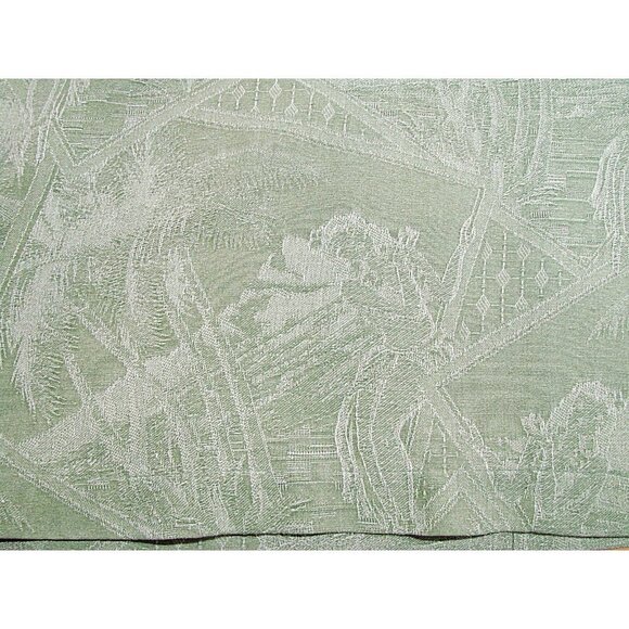 Montego Resort Mens Green Hulu Girl Palm Tree Hawaiian Button Up Shirt Size XXL - Picture 10 of 12